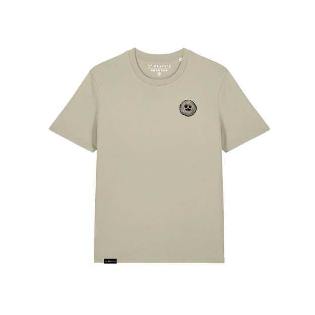 PEATY S PUBWEAR TRIKO S KR&Aacute;TK&Yacute;M RUK&Aacute;VEM TRAIL BUILD CREW / STONE (PPW-25-TEE-TBC-STN)