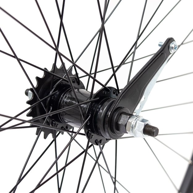 Galinis ratas Sunstart 28  // V-Brake + Kojinis, 19T, 36H, dvigubas, veržlė, be kniedžių, aliuminis 1