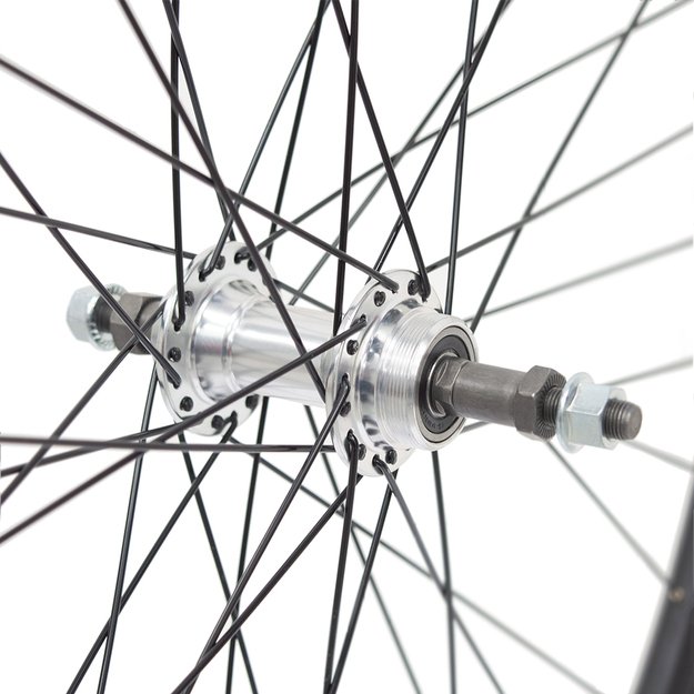 Galinis ratas Sunstart 28  // V-Brake, 36H, užsukamas žvaigždžių blokas, veržlė, dvigubas, aliuminis 1