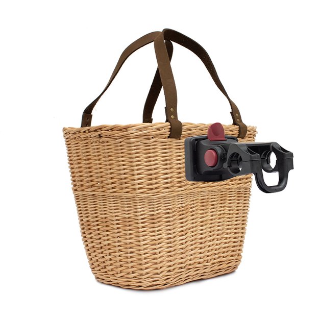 Dviračio krep&scaron;ys ant vairo // Lietuvos liaudies meistrų, rankų darbo, su laikikliu (smėlinis) 2