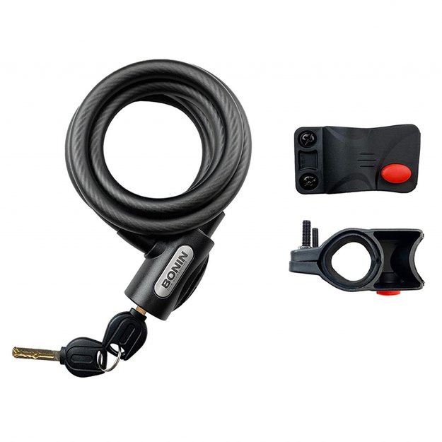 Spyna BONIN // trosinė, su raktu ir laikikliu, 12 x 1500 mm