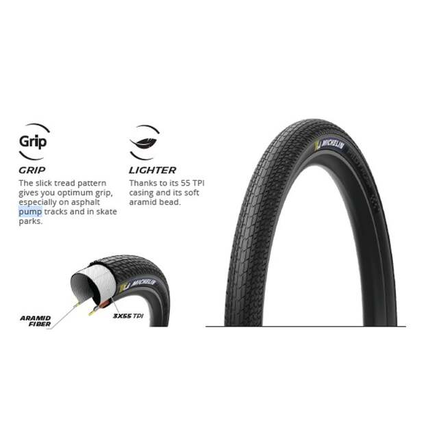 MICHELIN TIRE PILOT PUMP 26X2.10 COMPETITION LINE FOLDABLE TS TLR (240158)