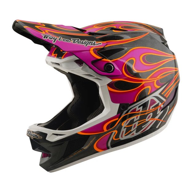 TLD HELMET D4 CARBON MIPS TORCHED CARBON / MAGENTA (13921201)