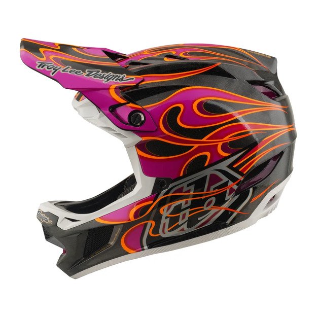 TLD HELMET D4 CARBON MIPS TORCHED CARBON / MAGENTA (13921201) 1