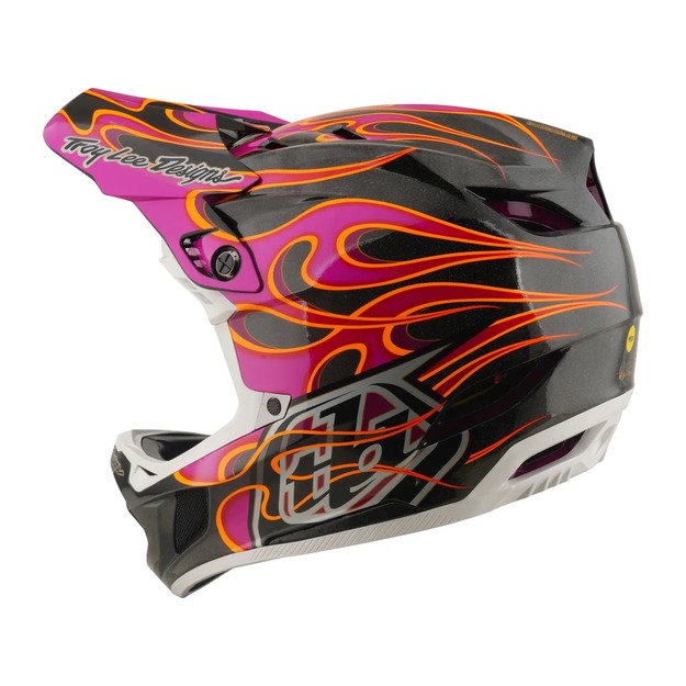 TLD HELMET D4 CARBON MIPS TORCHED CARBON / MAGENTA (13921201) 2