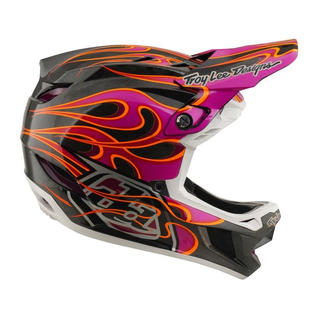 TLD HELMET D4 CARBON MIPS TORCHED CARBON / MAGENTA (13921201) 5