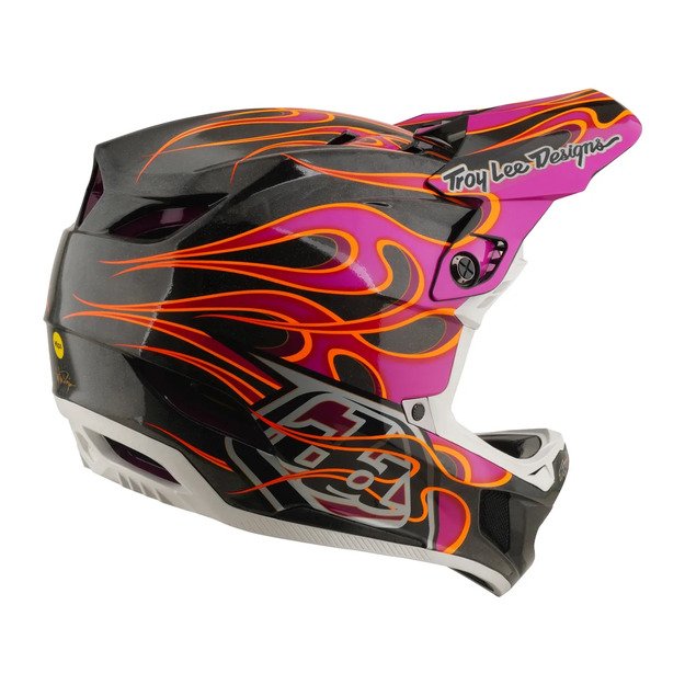 TLD HELMET D4 CARBON MIPS TORCHED CARBON / MAGENTA (13921201) 4