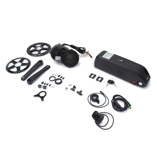 Elektrinio dviračio variklio komplektas E-Novation 350W 48V 13Ah // 44T, su akumuliatoriumi 
