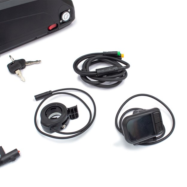 Elektrinio dviračio variklio komplektas E-Novation 350W 48V 13Ah // 44T, su akumuliatoriumi  3