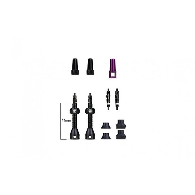 Ventilių bekamerinių komplektas Barkeeper Tubeless Valves 44mm Dynamic