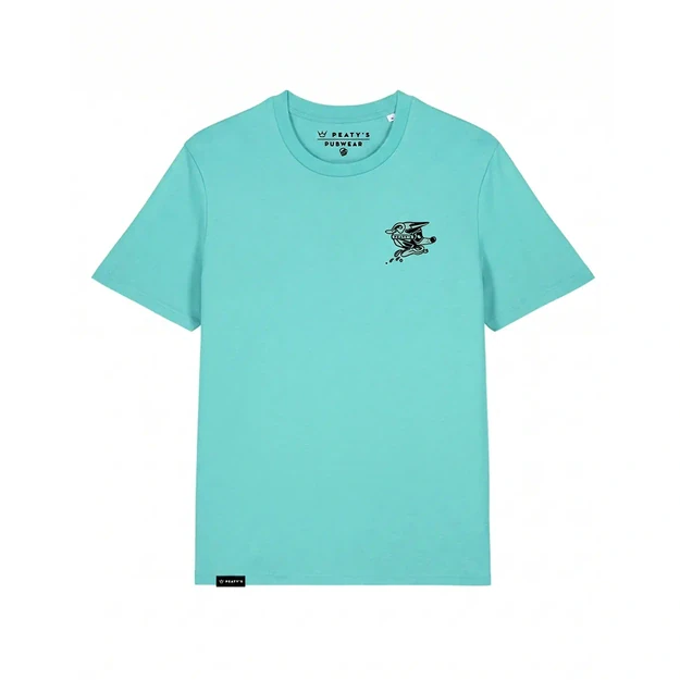 PEATY S PUBWEAR SHORT SLEEVE TEE - DESCEND / POOL BLUE (PPW-26-TEE-DSND-BLU)