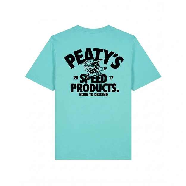 PEATY S PUBWEAR SHORT SLEEVE TEE - DESCEND / POOL BLUE (PPW-26-TEE-DSND-BLU)