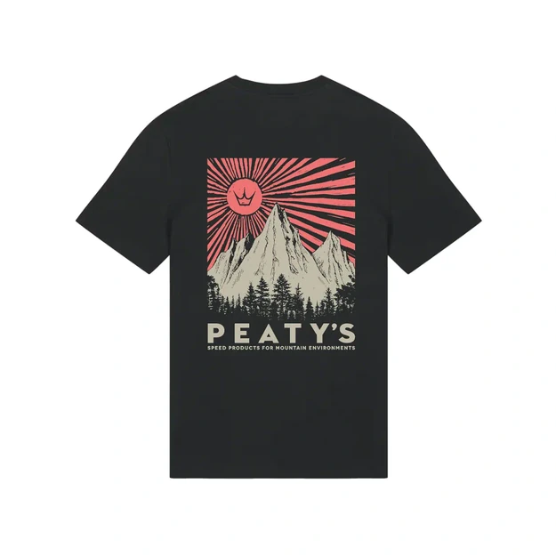 PEATY S PUBWEAR SHORT SLEEVE TEE - MOUNTAIN / BLACK (PPW-26-TEE-MTN-BLK)