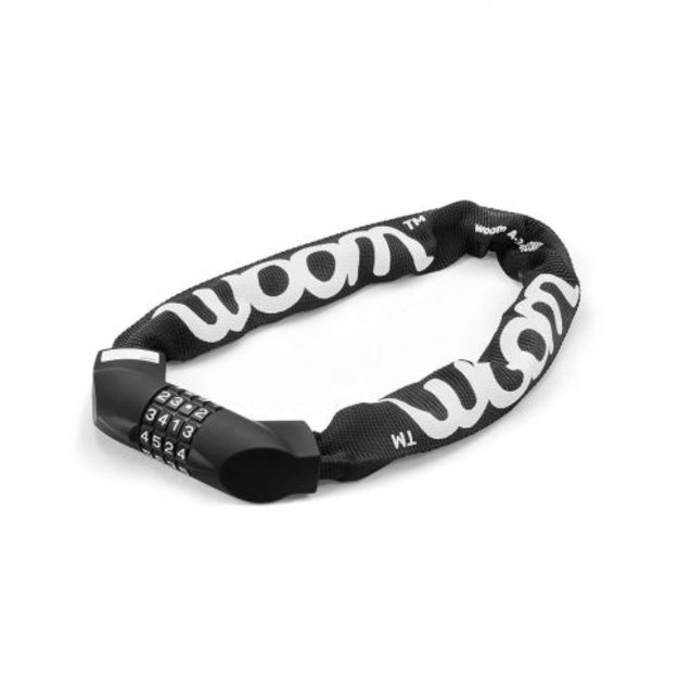 Spyna woom CHAIN LOCK su kodu (juoda)