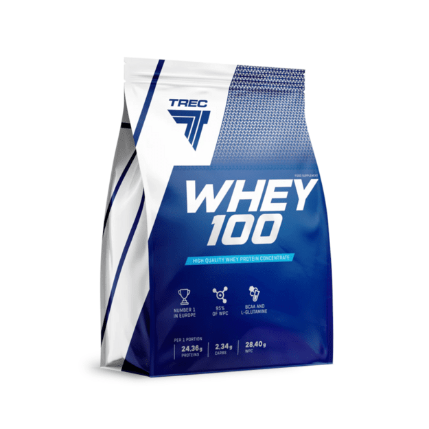 Baltymų milteliai TREC WHEY 100, &scaron;okolado skonio, 900 g
