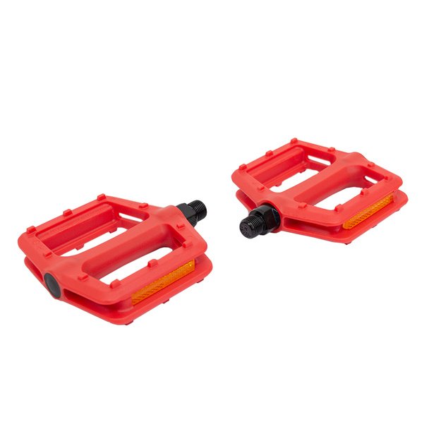 Pedalai BMX 9/16  // plastikas (raudona)