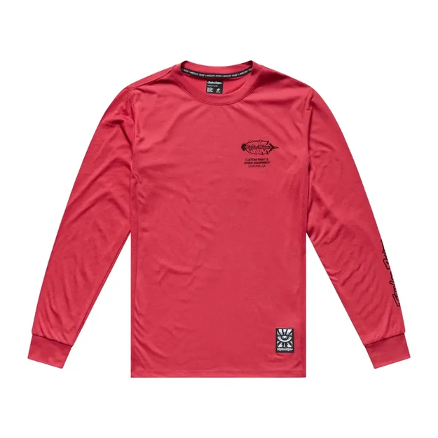 TLD MENS LONG SLEEVE JERSEY SKYLINE RIDE TEE FEATHERED EMBER RED (38384000)