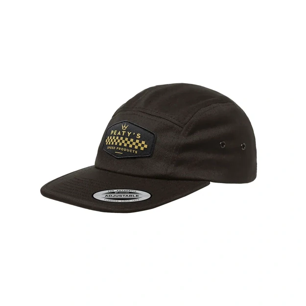 PEATY S PUBWEAR 5 PANEL CAP - CHECKER - BLACK (PPW-26-5PNL-CHKR-BLK)