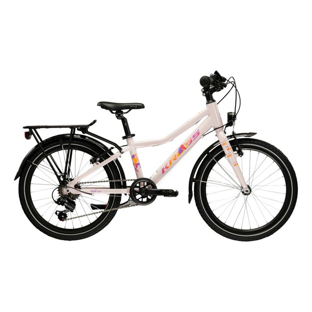 KROSS Lea Mini 3.0 EQ D / Pink Gloss / mergaitiškas vaikiškas dviratis (20 ) 