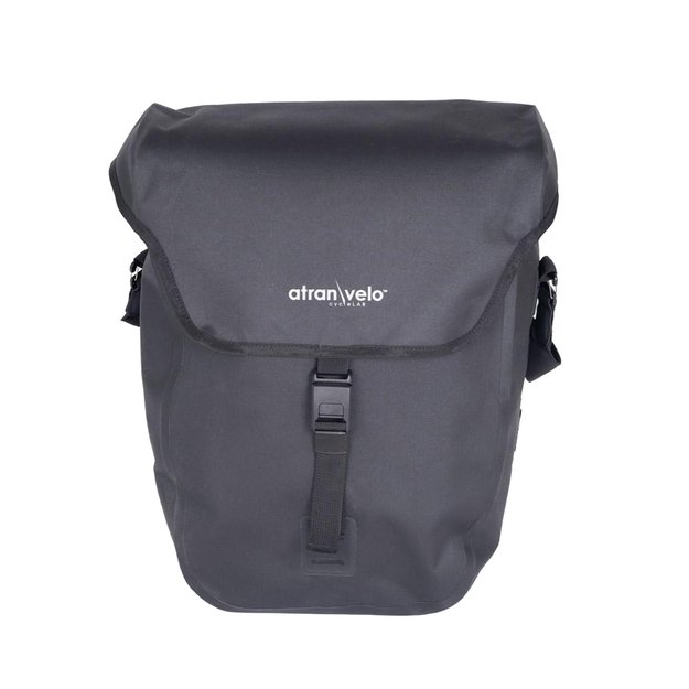 Šoninių krepšių ant bagažinės komplektas AtranVelo Commuter Side WP // 2x 27L, 16x44x31 cm, Water-Proof (juoda)  1