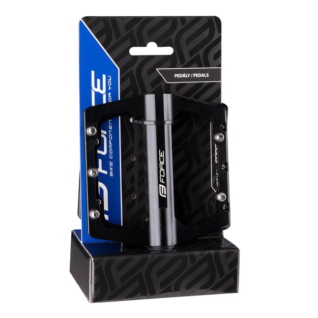 Pedalai FORCE Steep, aliuminiai, (juodi) 1