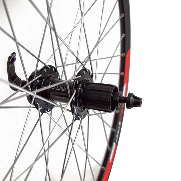 Galinis ratas 26  36H, diskiniams stabdžiams, U-link stebulė 8-11 pav. greitveržlė 2