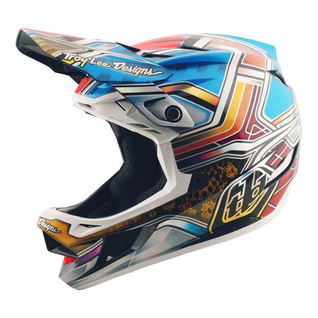 TLD HELMET D4 CARBON LOWRIDER BLUE (13996801) 5