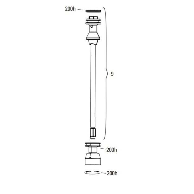 11.4018.111.015 - ROCKSHOX AIR SHAFT 27/29 DOM 38 DB 150