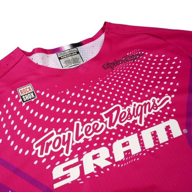 TLD LONG SLEEVE JERSEY SPRINT ULTRA TROY LEE DESIGNS X SRAM RADIOSCAPE FUSCHIA (35695500) 2