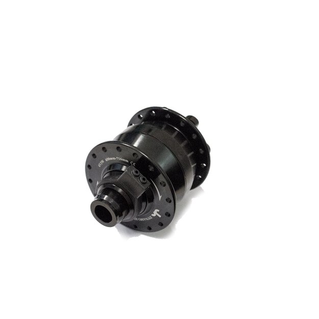 Priekinė stebulė - dinama Shimano 32H, diskiniams 6 varžt. stabdžiams 6V 3W, thru axle (juoda) 1