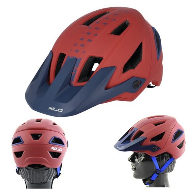Šalmas XLC ENDURO, S/M (54-58cm) (raudonas) 1