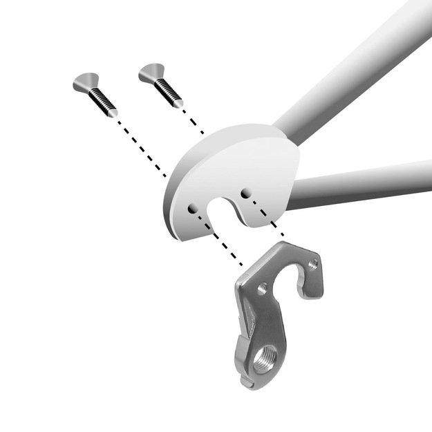 Galinio perjungiklio auselė GH-063 // su 2 varžtais M4 x 0.7 1