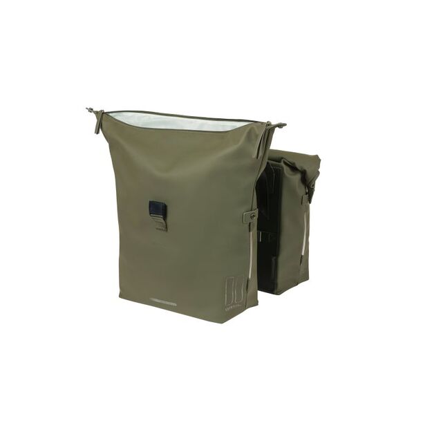 Dviračio krepšiai ant bagažinės BASIL SOHO DOUBLE BAG NORDLICHT, 41L, samanų žalia spalva 1
