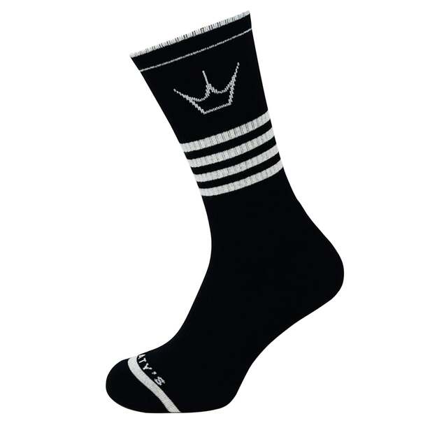 PEATY S PONOŽKY SHREDSOCKS BAND BLACK / WHITE (PPW-SCK-BND-BK/WT-10)