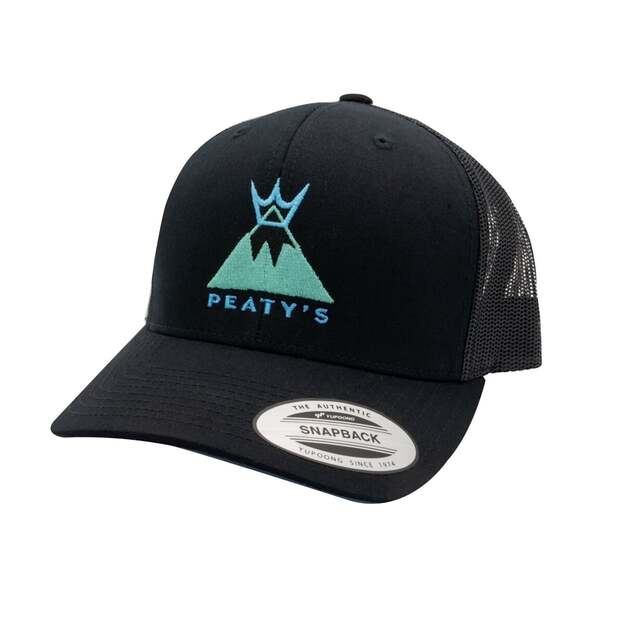 PEATY S PUBWEAR TRUCKER CAP SUMMIT BLACK (PPW-CAP-SMT-BLK)