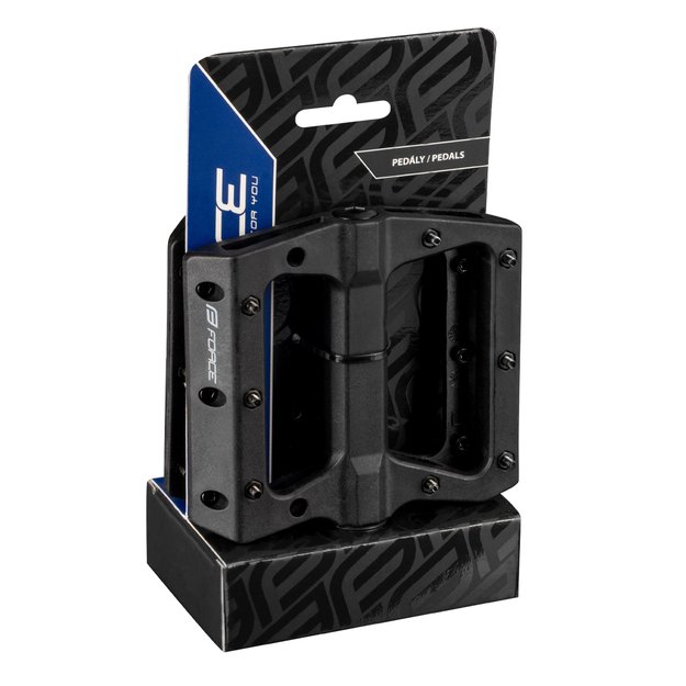 Pedalai FORCE Blizz 2.0, plastikiniai, (juodi)