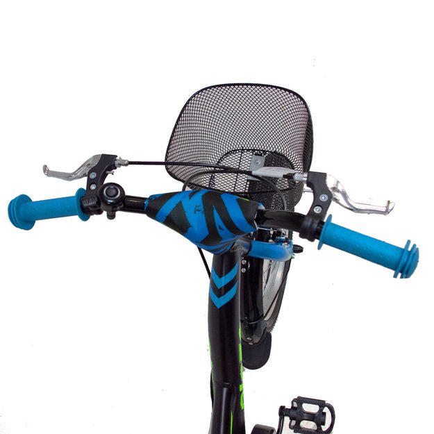 4KIDS Blaze 16  // 1G, dydis 10  (25.5 cm), V-Brake ir Kojinis stabdžiai, aliuminis (juoda) 3