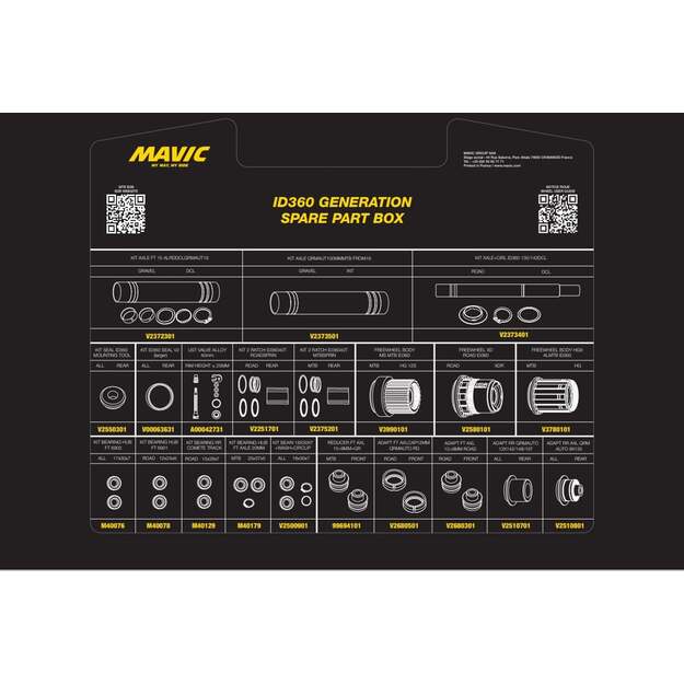 MAVIC KIT ID360 GENERATION SPARE PART BOX (V00084331) 1