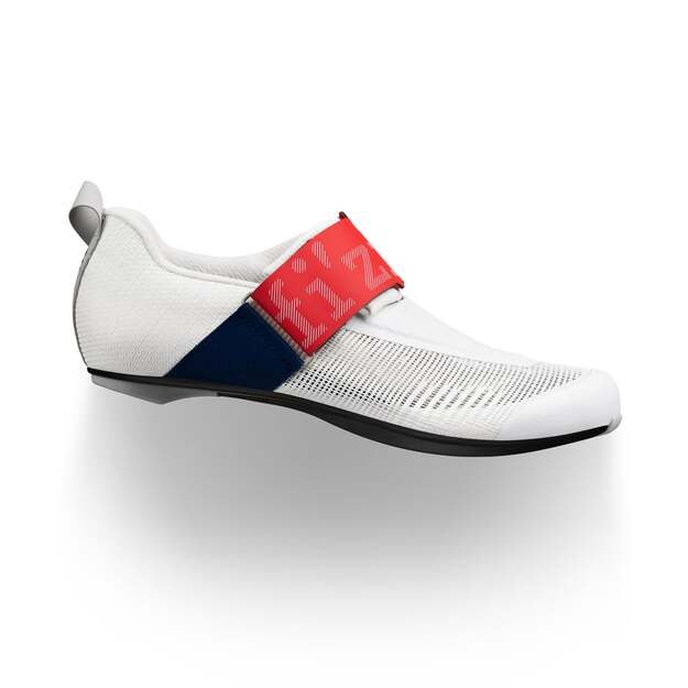 FIZIK SHOES TRANSIRO HYDRA AEROWEAVE CARBON WHITE / RED - BLUE (TRR2PAR1K20RB) 6
