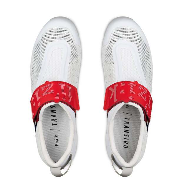 FIZIK SHOES TRANSIRO HYDRA AEROWEAVE CARBON WHITE / RED - BLUE (TRR2PAR1K20RB) 2