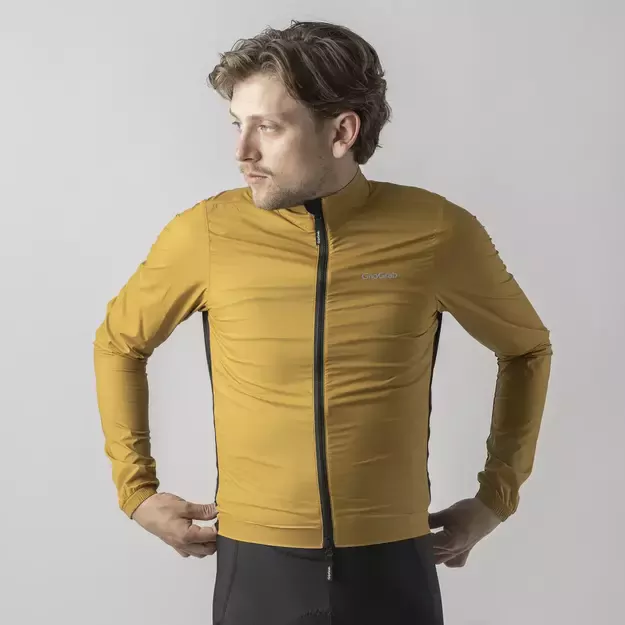 GripGrab PACR Windproof Lightweight vyriška striukė | Mustard Yellow 4