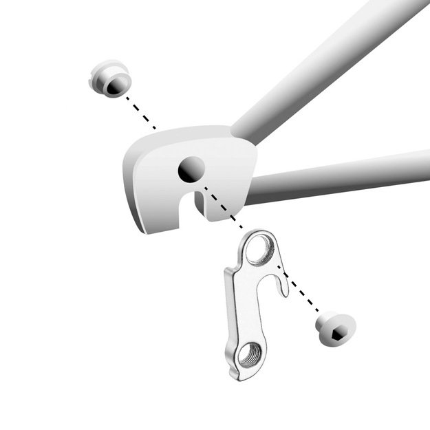 Galinio perjungiklio auselė GH-124 su varžtu M8x0,75 1