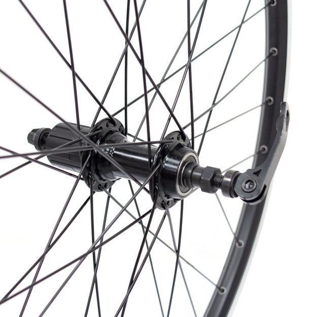 Galinis ratas J19SB 26  // V-Brake, 32H, kasetė, QR / greitveržlė, aliuminis, kniedytas 2