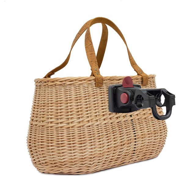 Dviračio krep&scaron;ys ant vairo // Lietuvos liaudies meistrų, rankų darbo, su laikikliu (smėlinis) 2