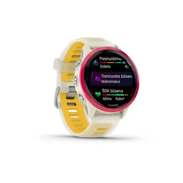 Išmanusis laikrodis Garmin Forerunner® 570 - 42mm | Raspberry Aluminum with 2