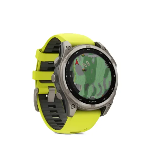 Išmanusis laikrodis Garmin fēnix® 8 Solar | 51mm | Titanium - Amp Yellow 4