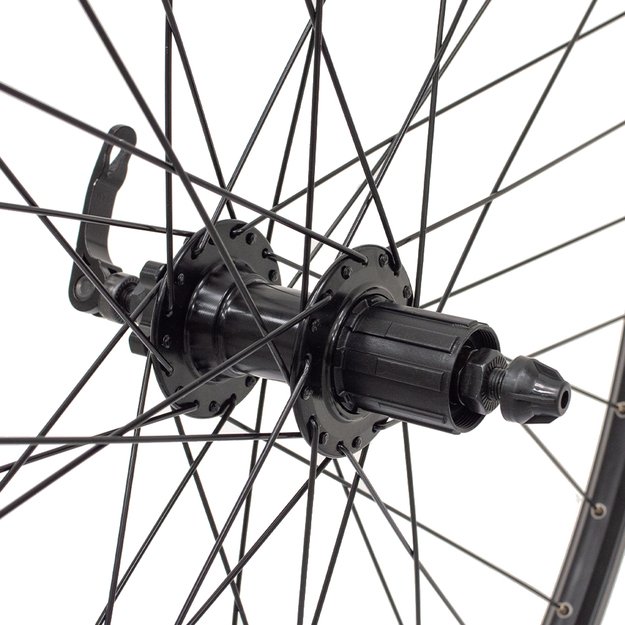 Galinis ratas J19SB 28/29  // diskiniams 6 varžtų, 36H, kasetė, QR / greitveržlė, aliuminis 1