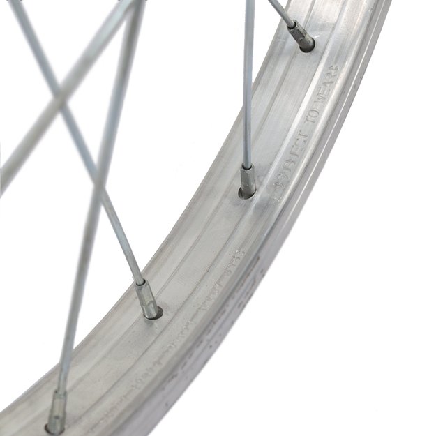 Priekinis ratas 16  // 20H, V-Brake, veržlė, viengubas, aliuminis, sidabrinis 2