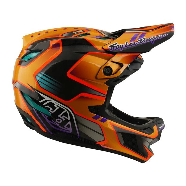 TLD HELMET D4 CARBON MIPS CREST GOLD (13901700) 5