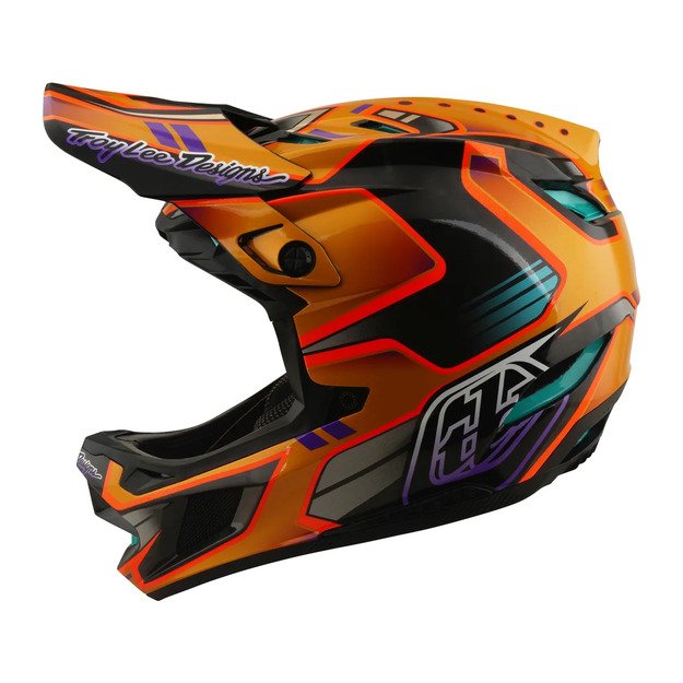 TLD HELMET D4 CARBON MIPS CREST GOLD (13901700) 1